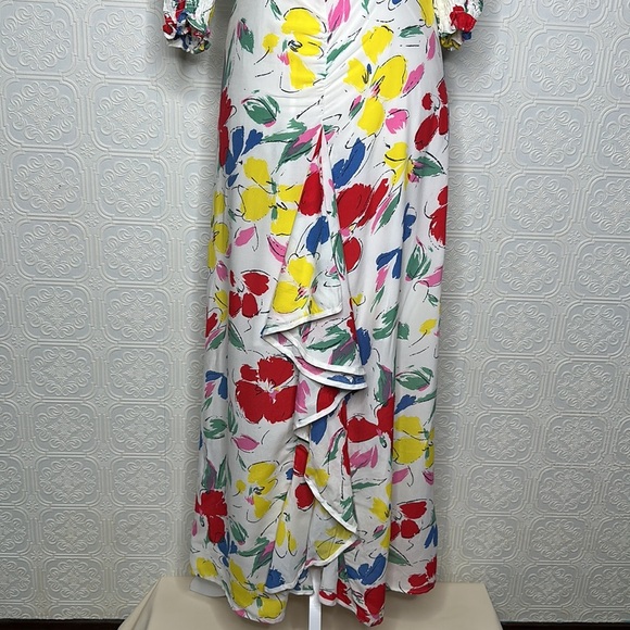 RIXO | for Target Mockneck Ruffle Smock Floral Dress - Picture 3 of 16